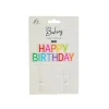 Colourful Happy Birthday Cake Topper 1pc 14x12cm