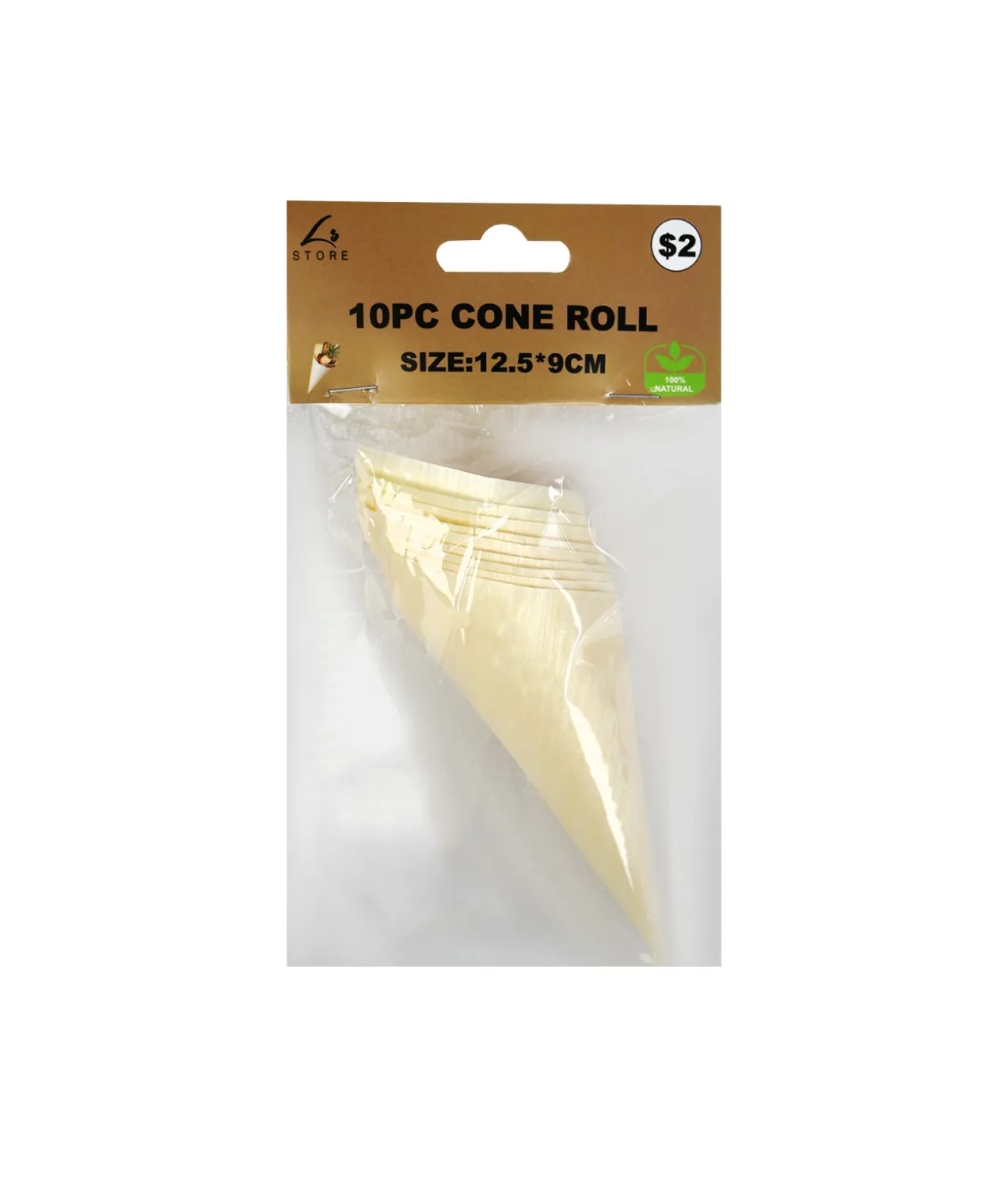 Cone Roll 10pc 12.5 x9cm