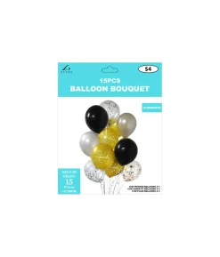 Congratulations Latex Balloon Bouquet 15pc