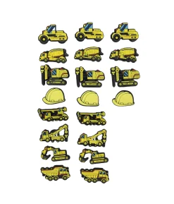Construction Shoe Charms 20pc