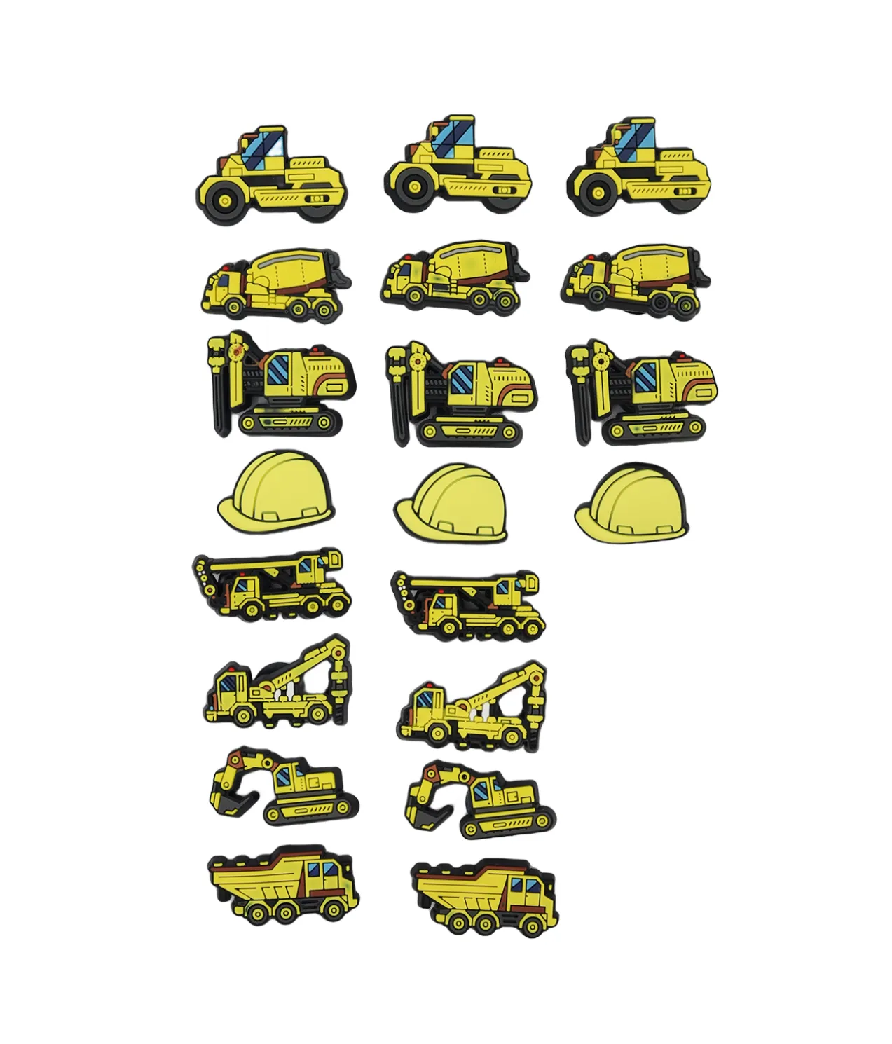 Construction Shoe Charms 20pc