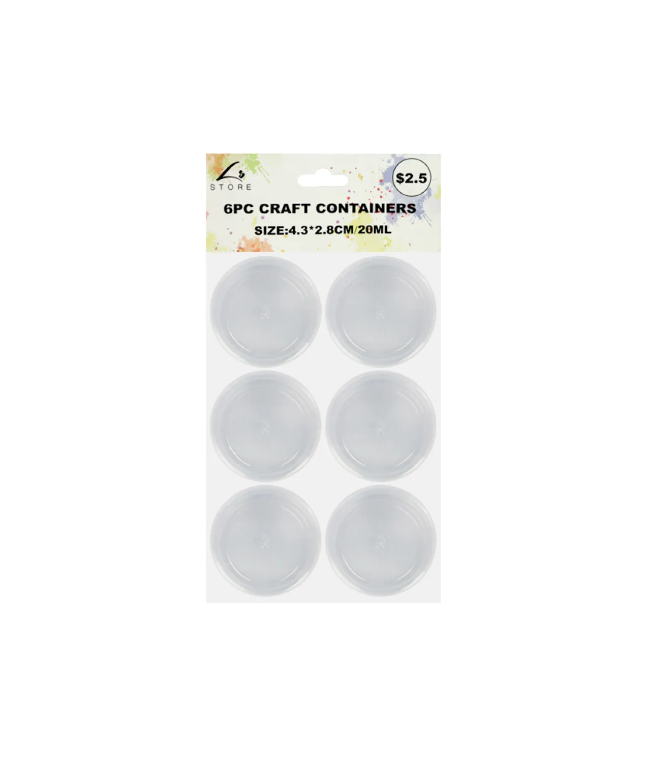 Craft Containers 20ml 6pk
