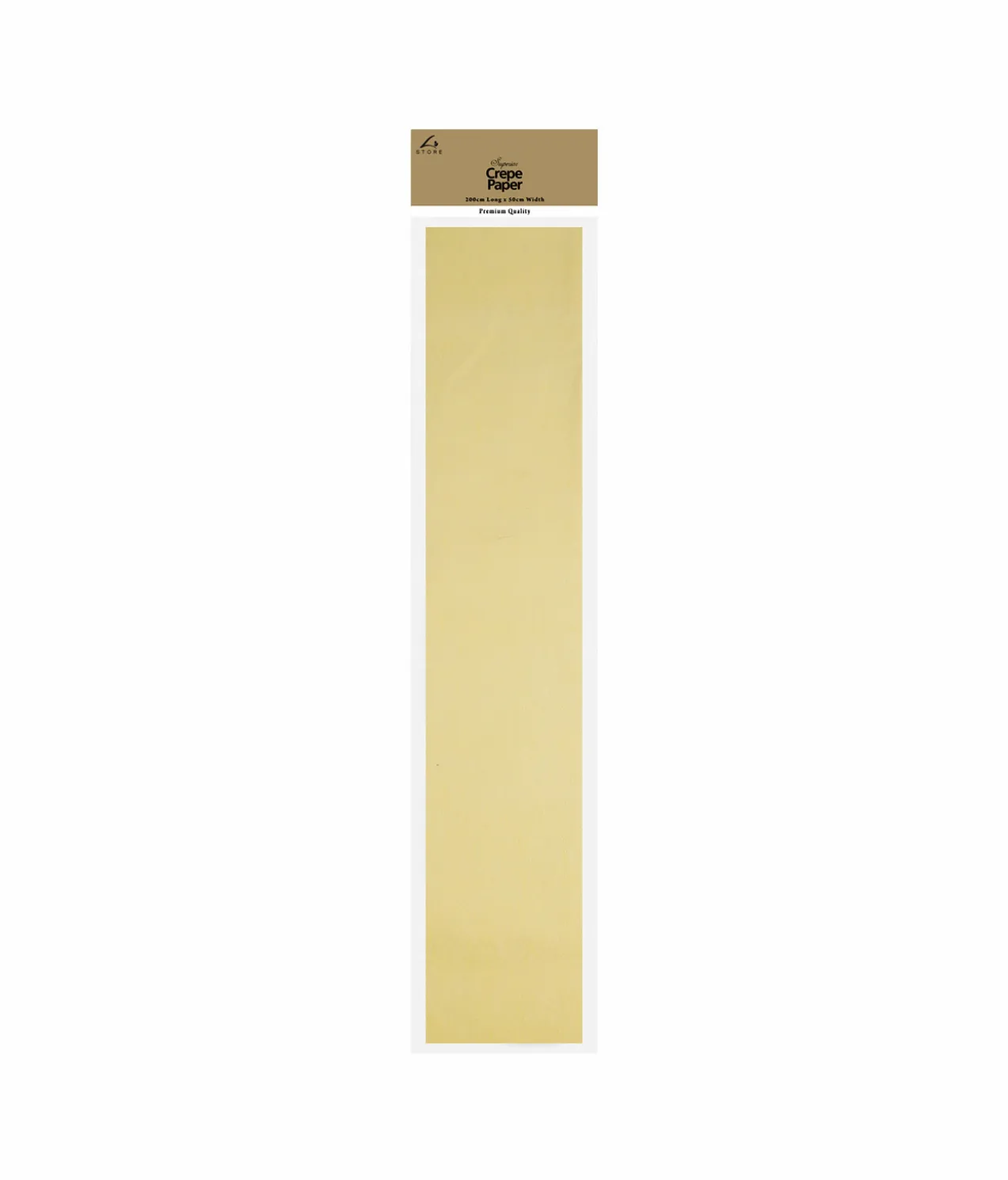 Cream Crepe Paper