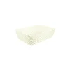 Cream Plastic Storage Bin 35×24.5×10.2cm