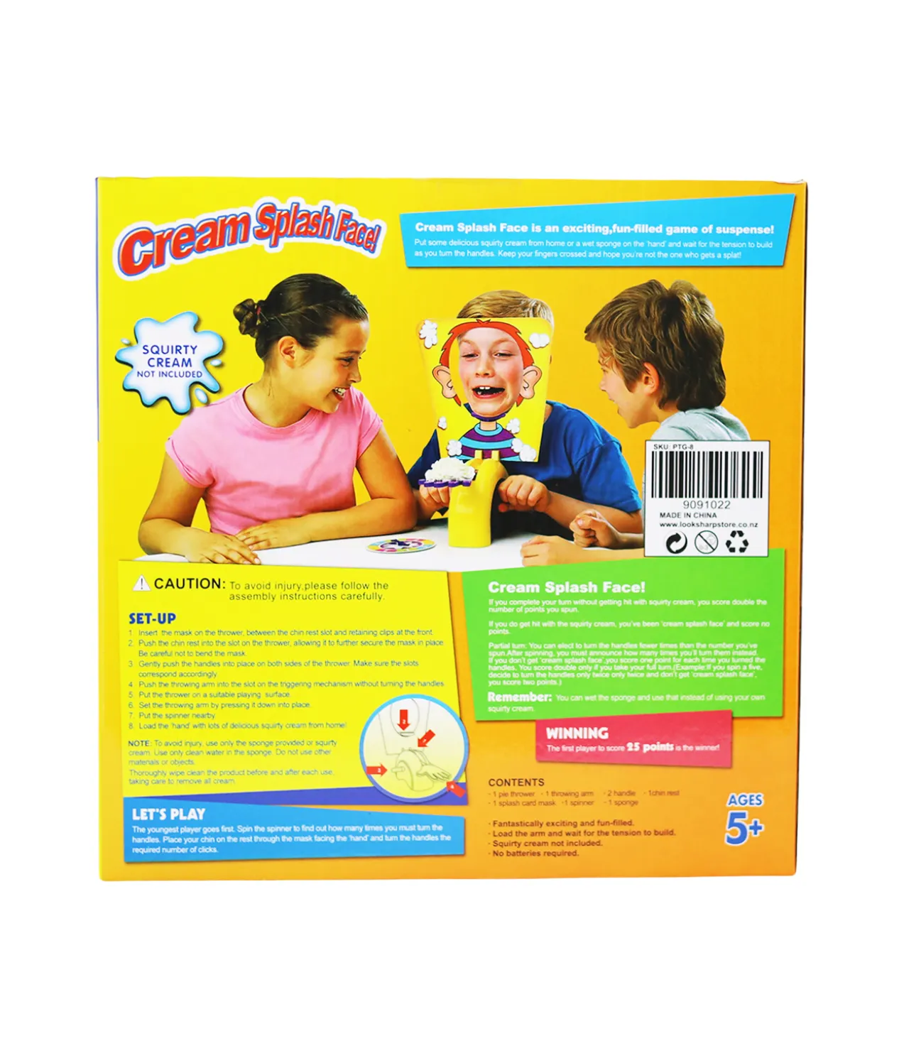 Cream Splash Face Jokes Games
