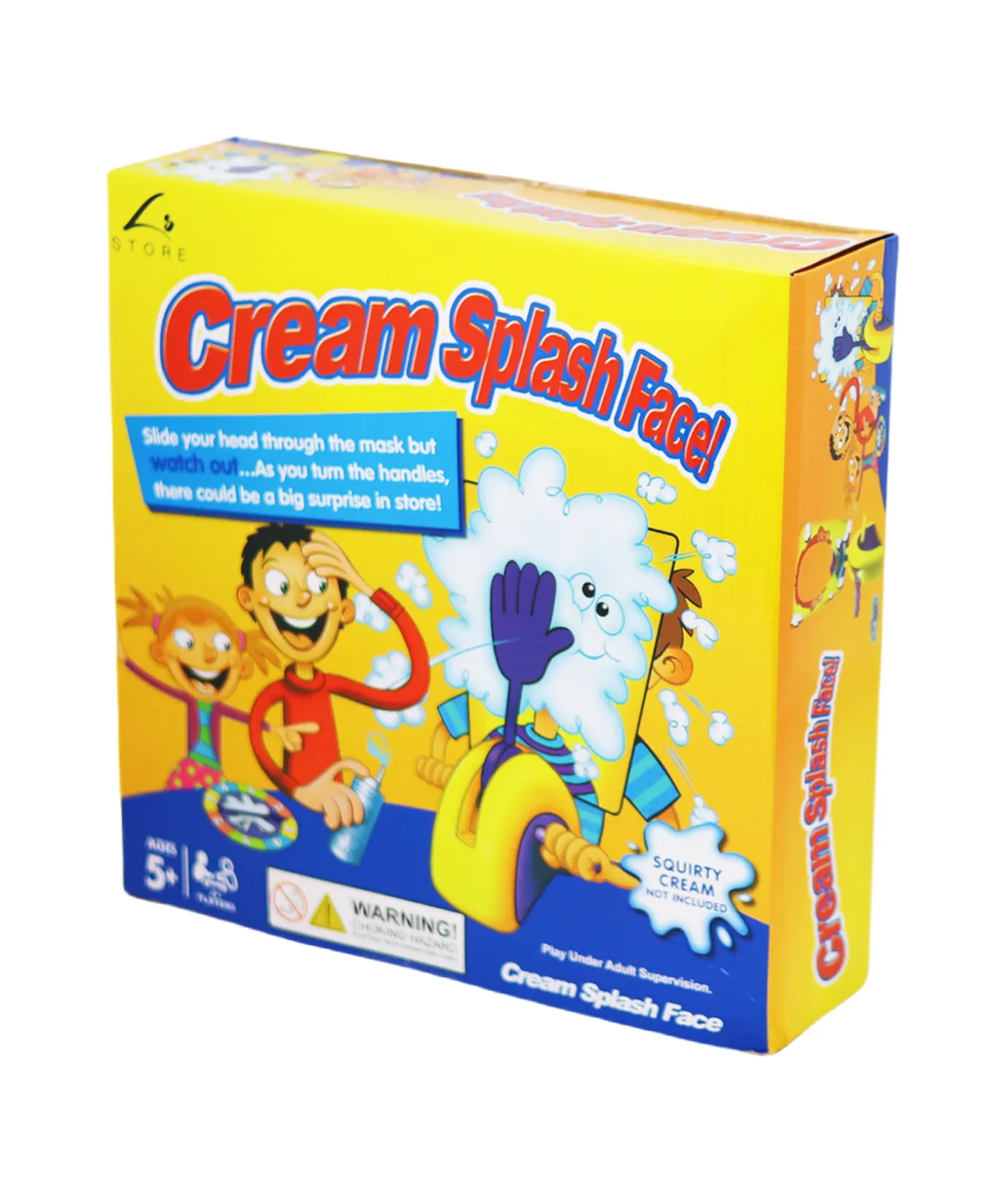 Cream Splash Face Jokes Games