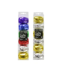 Curling Foil Ribbon 10m 6pk