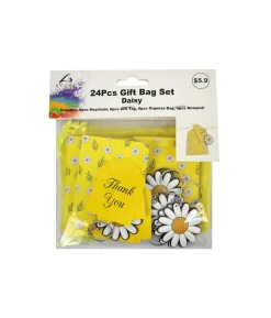 Daisy Gift Bag Set 24pc