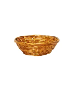 Dark Brown Round Bamboo Baskets 20cm