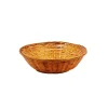 Dark Brown Round Bamboo Basket 30cm