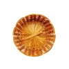 Dark Brown Round Bamboo Baskets 27x12cm