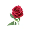 Dark Red Artificial Velvet Rose 51cm