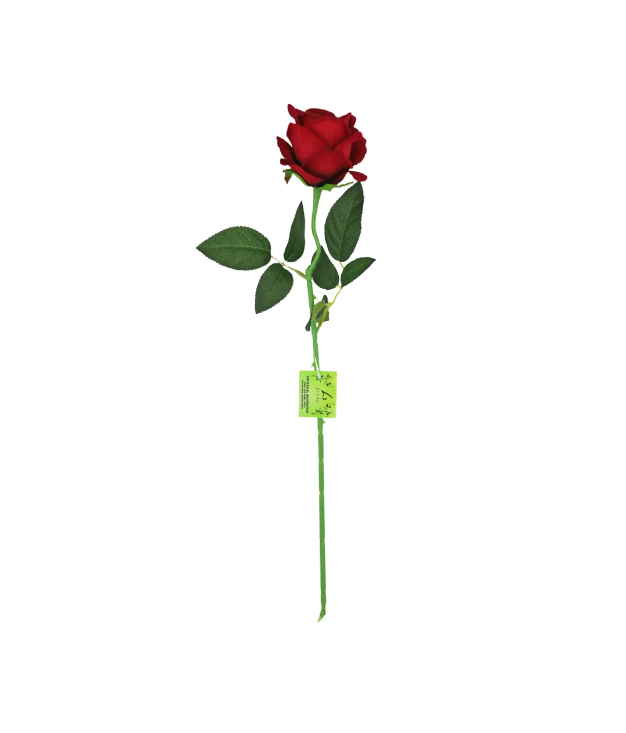 Dark Red Artificial Velvet Rose 51cm