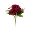 Dark Red Dahlia 9 Head 43cm