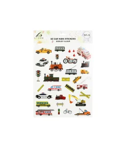 3D Car Kids Stickers