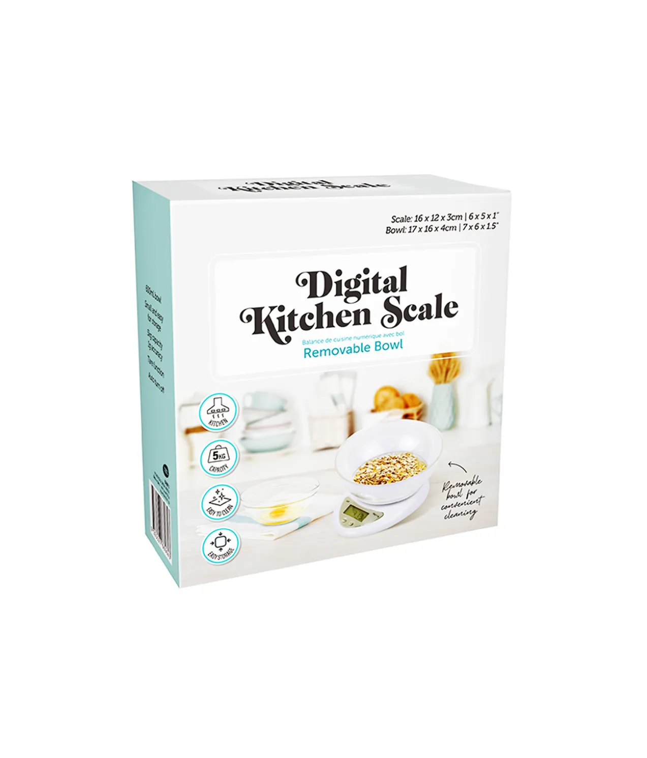 Digital Kitchen Scale With Bowl