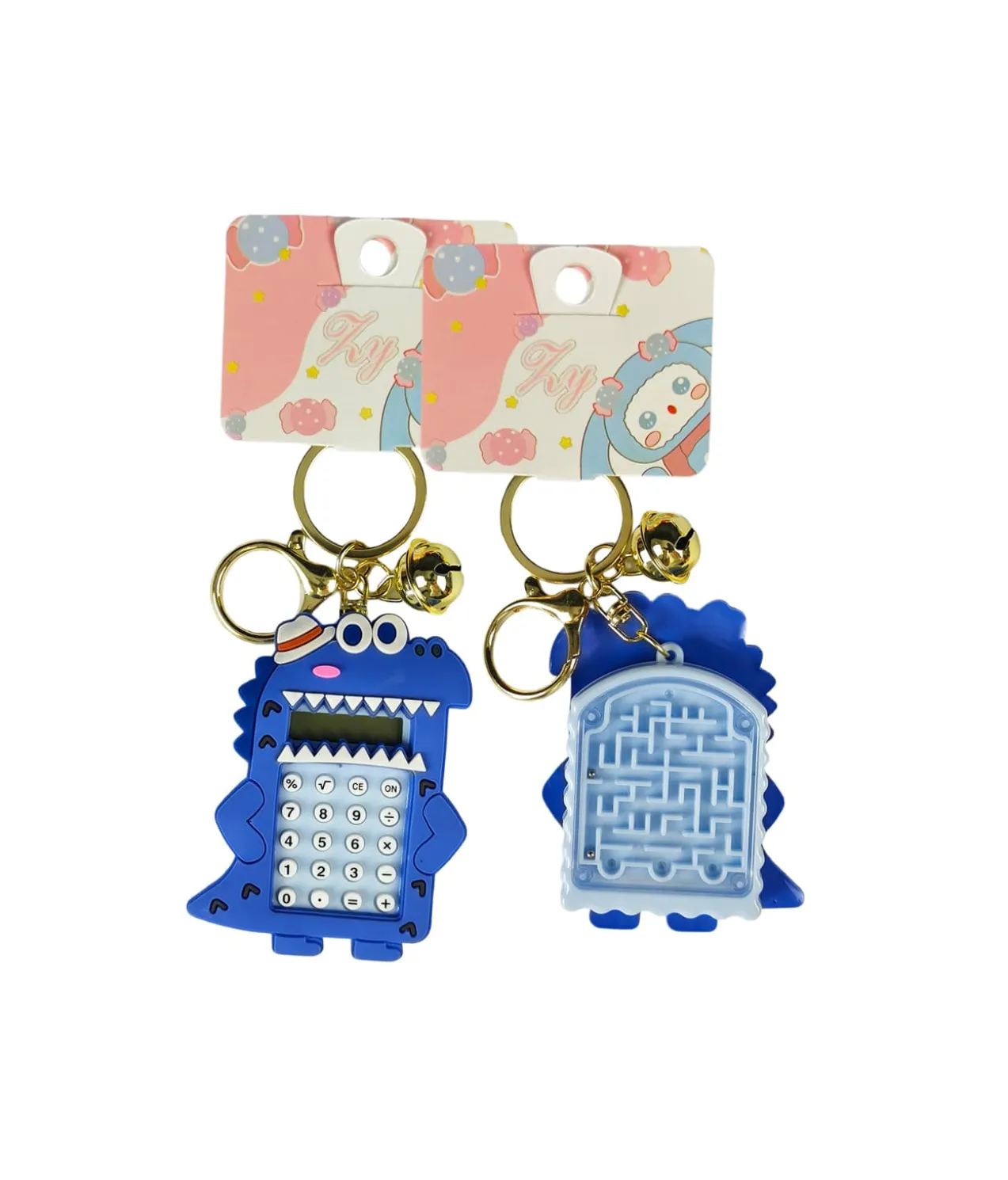 Dinosaur Calculator Keychain Assorted 7cm