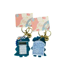 Dinosaur Calculator Keychain Assorted 7cm