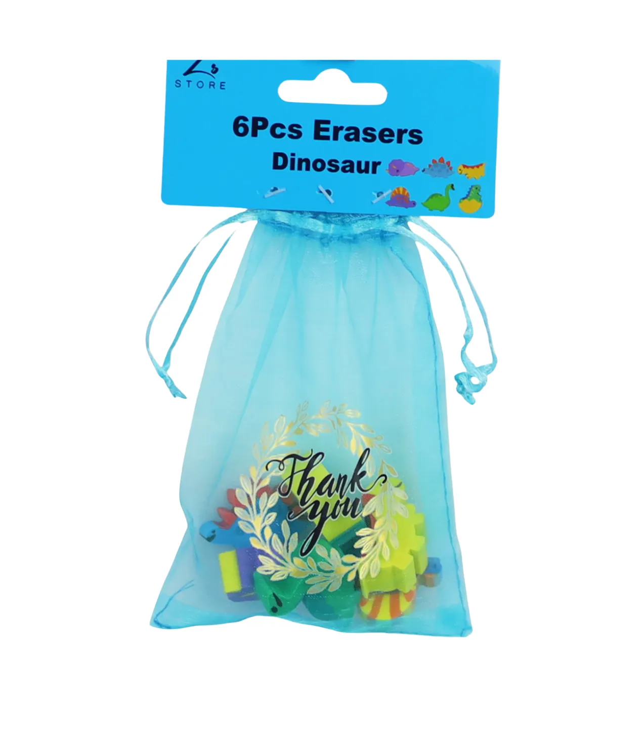 Dinosaur Erasers 6pc