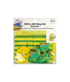 Dinosaur Gift Bag Set 24pc