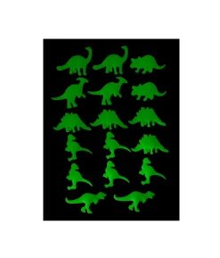 Dinosaur Glow In Dark 6cm 16pk
