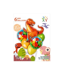 Dinosaur Party Balloon Set 6pc