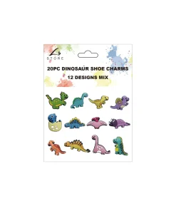 Dinosaur Shoe Charms 20pc
