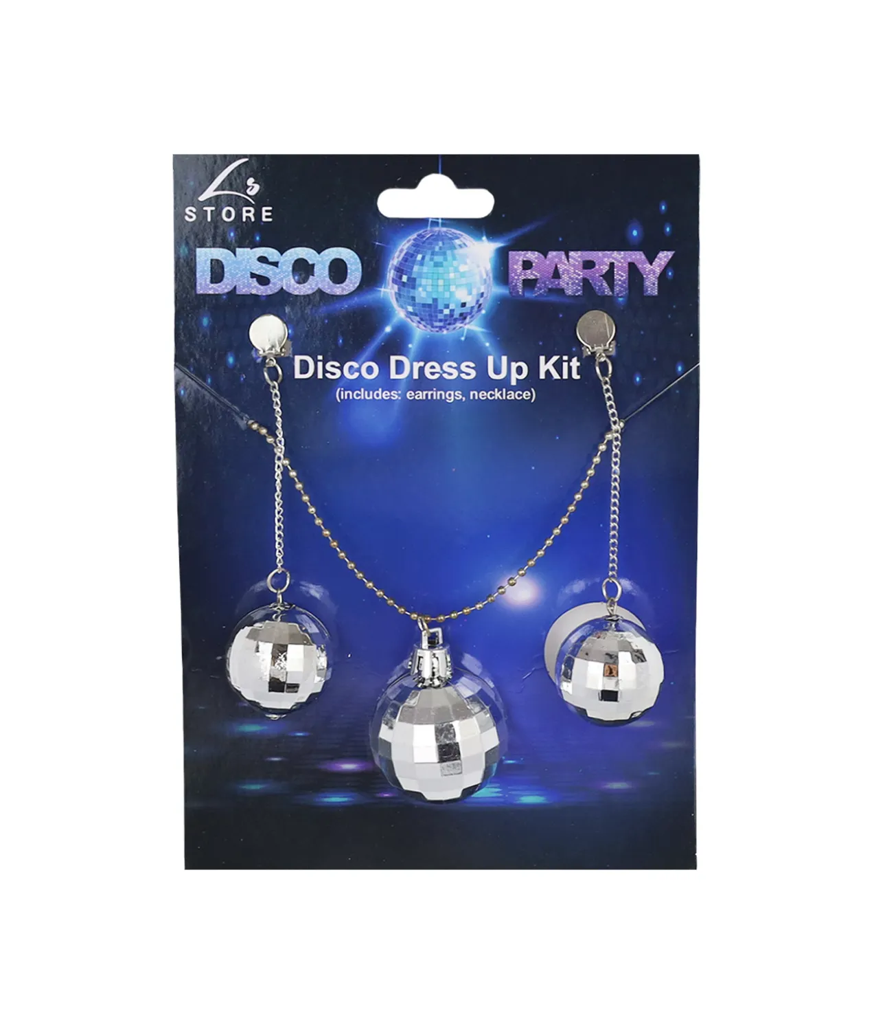 Disco Dress-Up Kit Earrings & Necklace