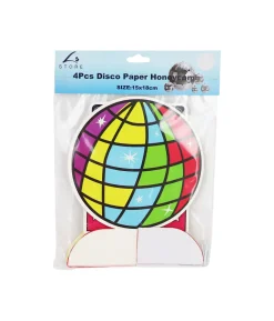 Disco Paper Honeycomb 4pc 15x18cm