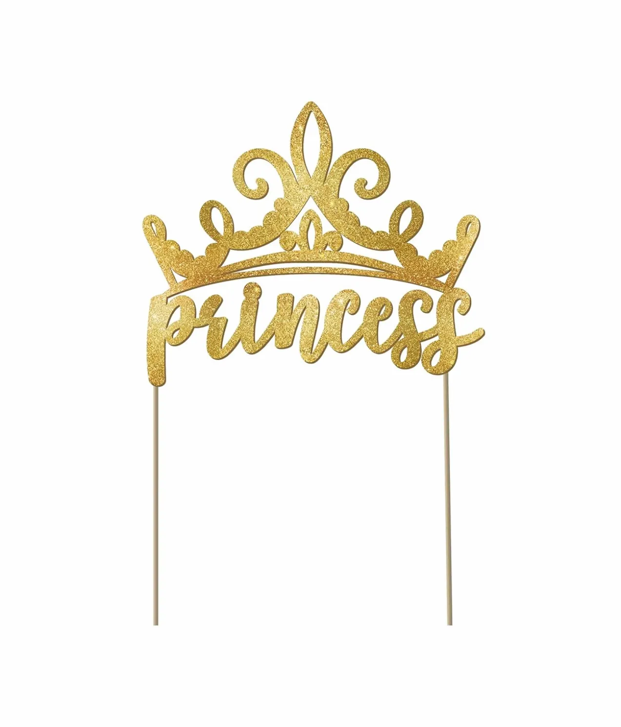 Disney Princess Glittered Cake Pick
