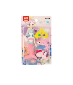 DIY Mermaid Eraser Set Assorted