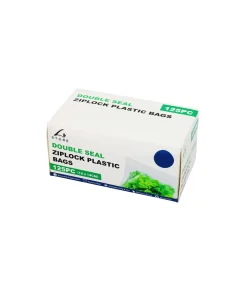 Double Seal Zip Lock Plastic Bags 125pc 16x14cm