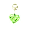3D Printed Heart Shape Key Ring Assorted
