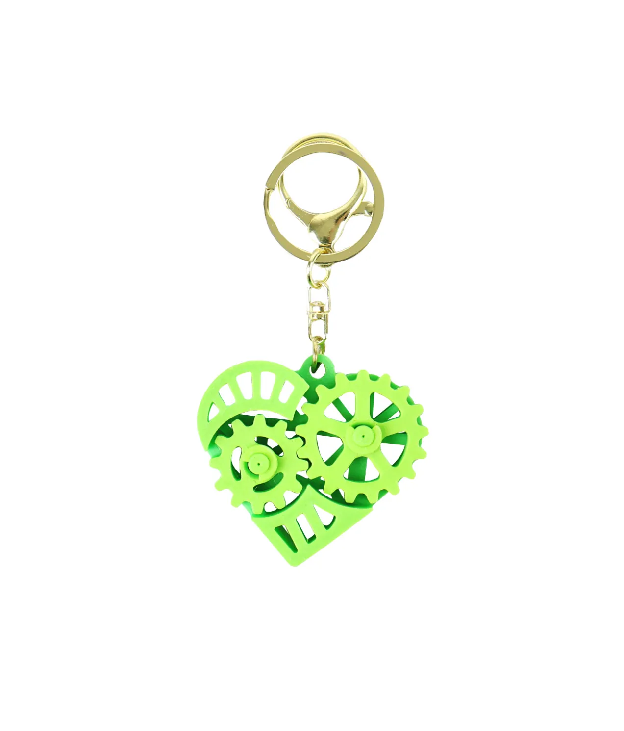 3D Printed Heart Shape Key Ring Assorted