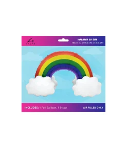 3D Rainbow Foil Balloon 103x60x53cm