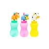 Drink Bottle with Animal Straw Assorted 400ml