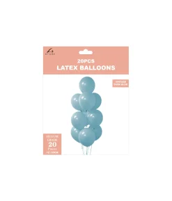 Dusk Blue Latex Balloons 12inch 20pk