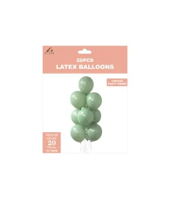 Dusty Green Latex Balloons 12inch 20pk