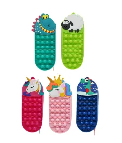 Fidget Pop Animals Pencil Case Assorted