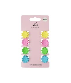 Flower Claw Clip Set 8pk