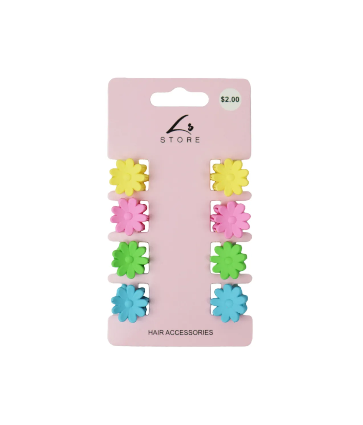 Flower Claw Clip Set 8pk