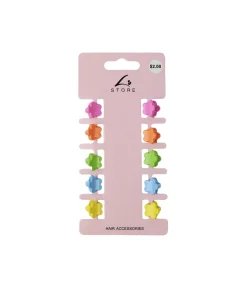 Flower Mini Claw Clip Set 10pk