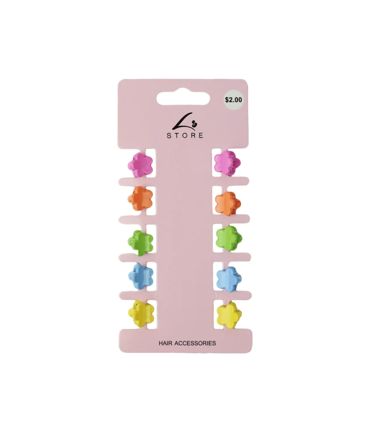 Flower Mini Claw Clip Set 10pk