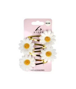 Flower Snap Clip Set 4pk