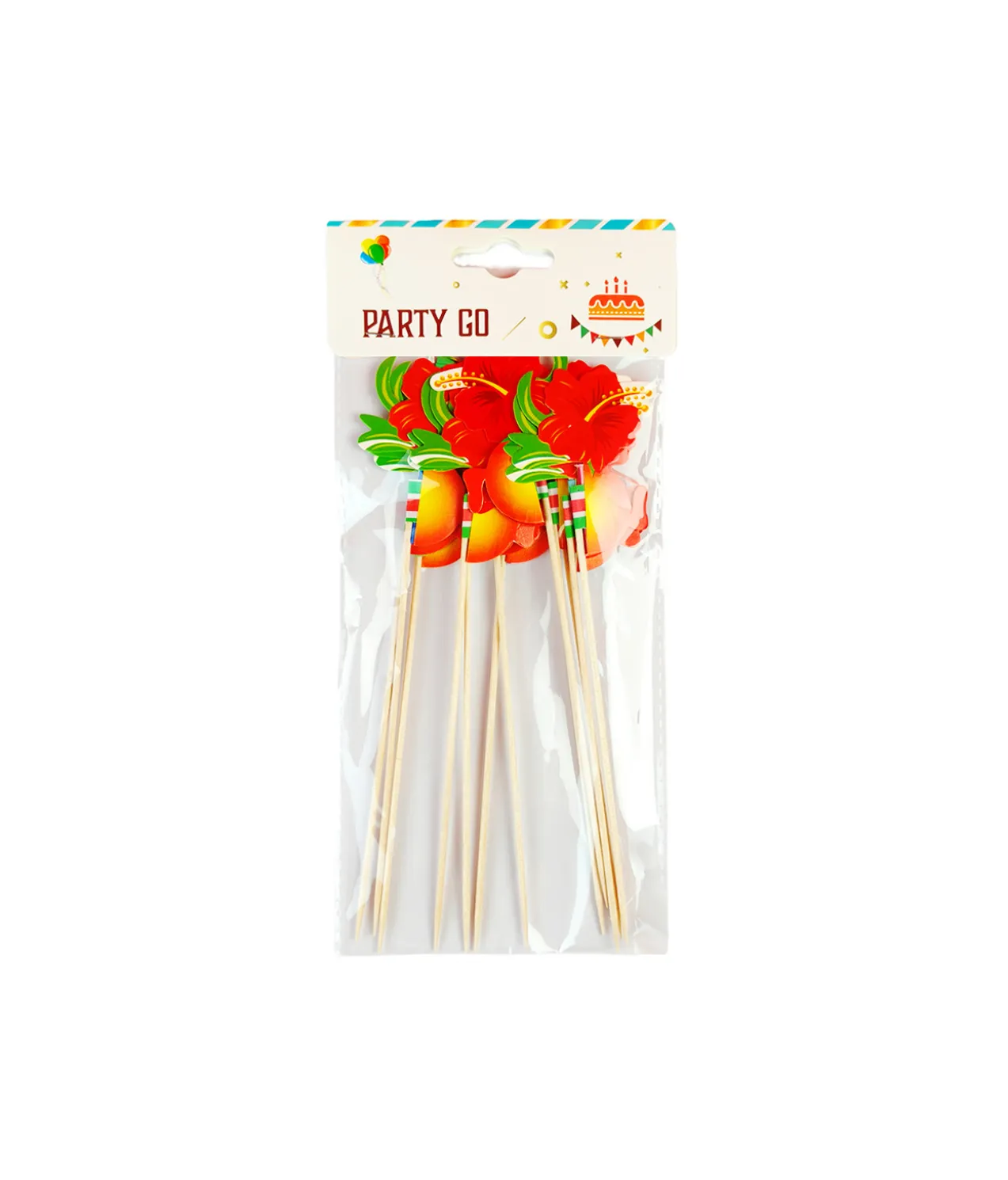 Flowers Party Picks 12pc