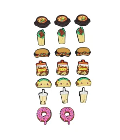 Food Shoe Charms 20pc