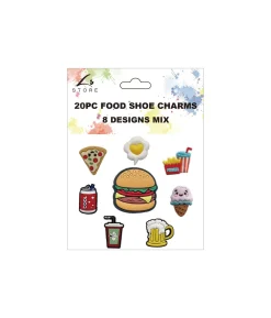 Food Shoe Charms 20pc