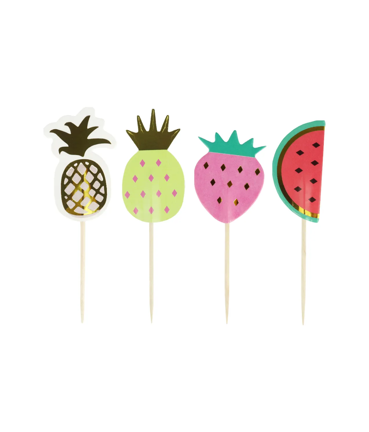 Fruit Shape Party Picks Assorted 24pk