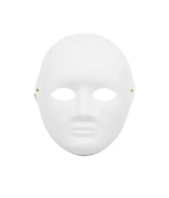 Full Face Paintable Paper Mask Small