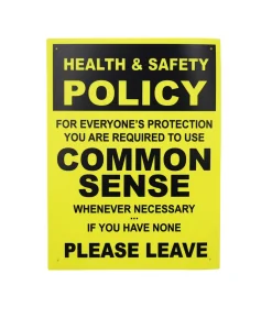 Funny Sign Board (H&S) 30x40cm